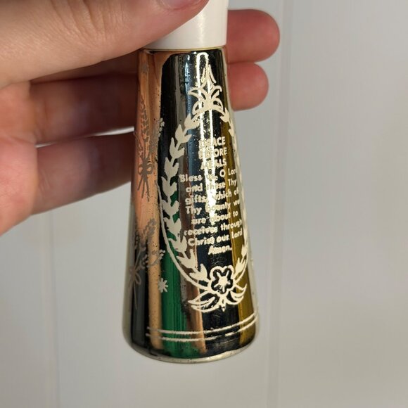 Vintage Table Grace “Grace Before Meals” Salt & Pepper Shaker Set – In Box 2.75" - Picture 6 of 9